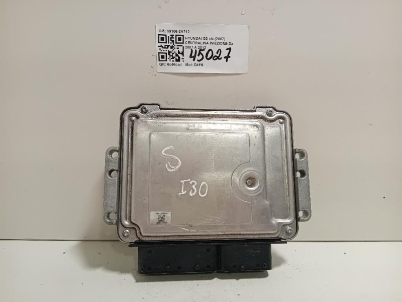 Centralina Iniezione 39106-2A712 Hyundai I30 I 2007
