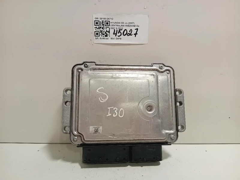 Centralina Iniezione 39106-2A712 Hyundai I30 I 2007