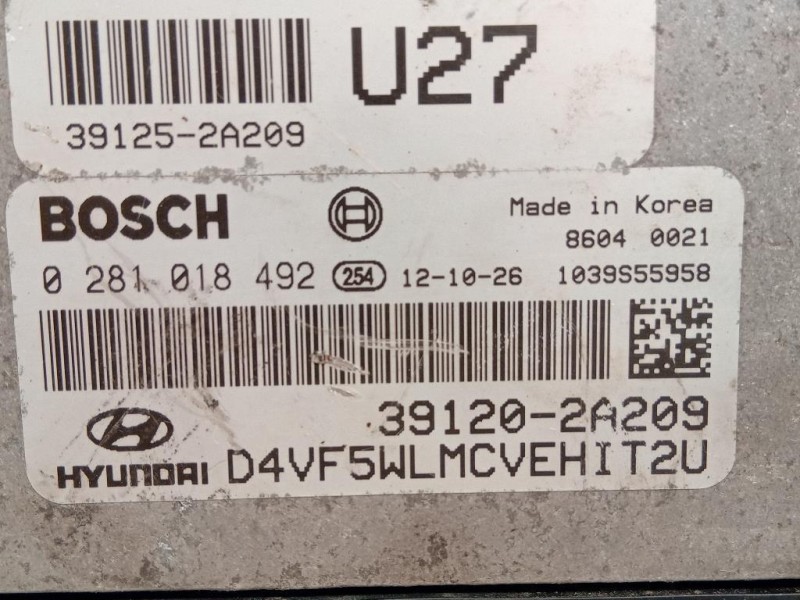 Centralina Iniezione 39120-2A209 Hyundai I40 CW 2012