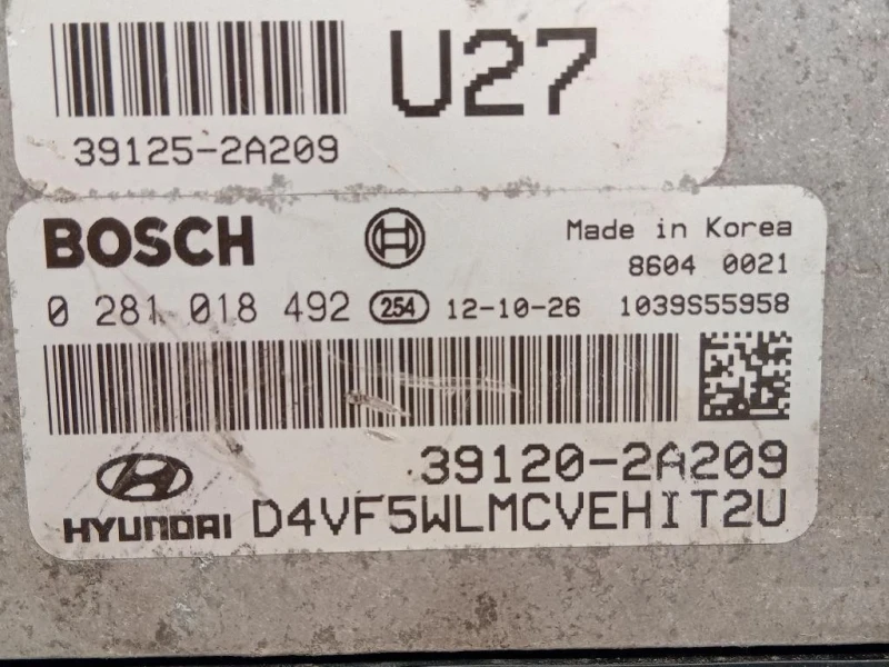 Centralina Iniezione 39120-2A209 Hyundai I40 CW 2012