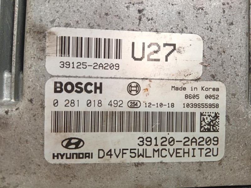 Centralina Iniezione 39120-2A209 Hyundai I40 CW 2012