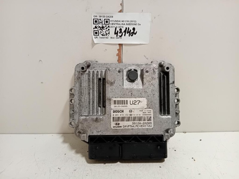 Centralina Iniezione 39120-2A209 Hyundai I40 CW 2012