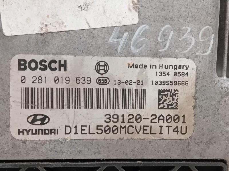 Centralina Iniezione 39120-2A001 Hyundai IX35 2013