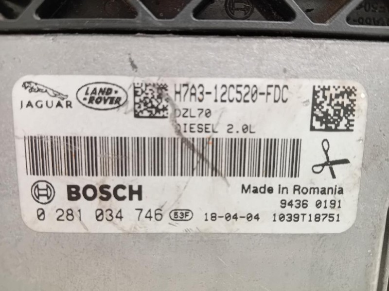 Centralina Iniezione H7A3-12C520-FDC CENTRALINA ECU Jaguar XE 2015