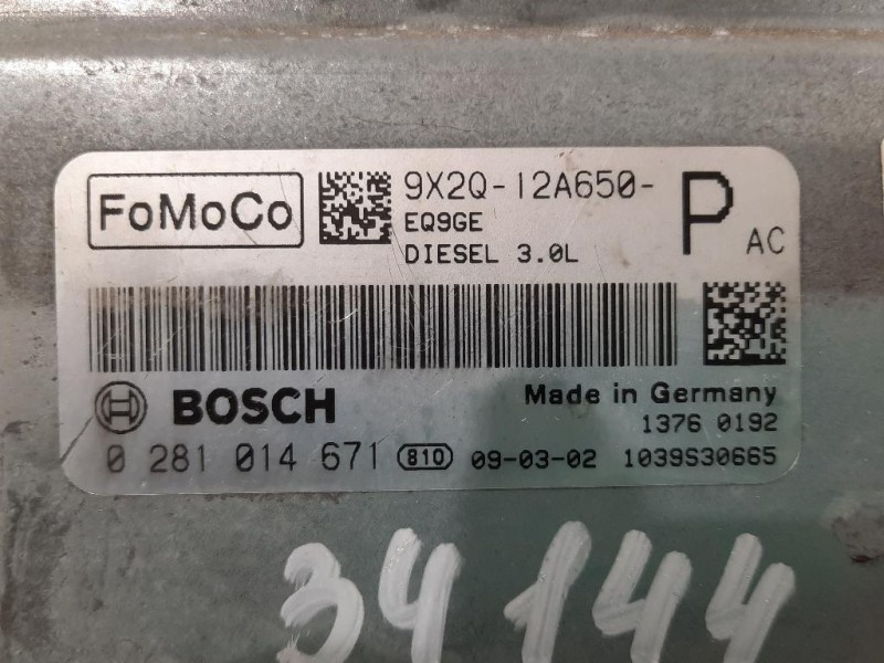 Centralina Iniezione 9X20-12A650-P Jaguar XF I 2008