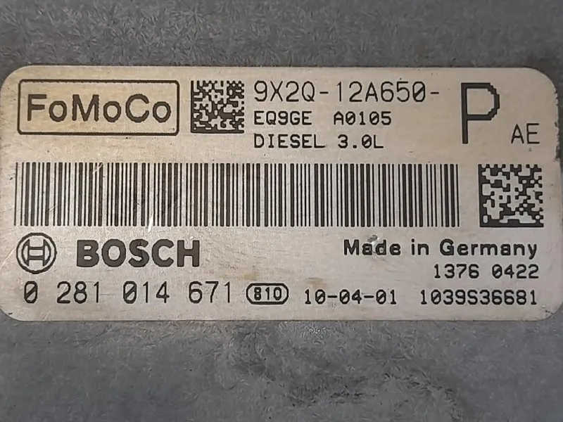Centralina Iniezione 9X2Q-12A650P Jaguar XF I 2008