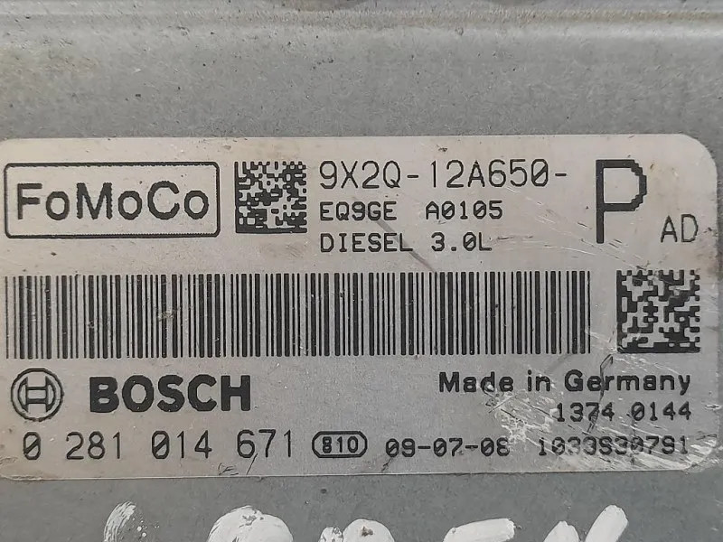 Centralina Iniezione 9X2Q12A650 Jaguar XF I 2008