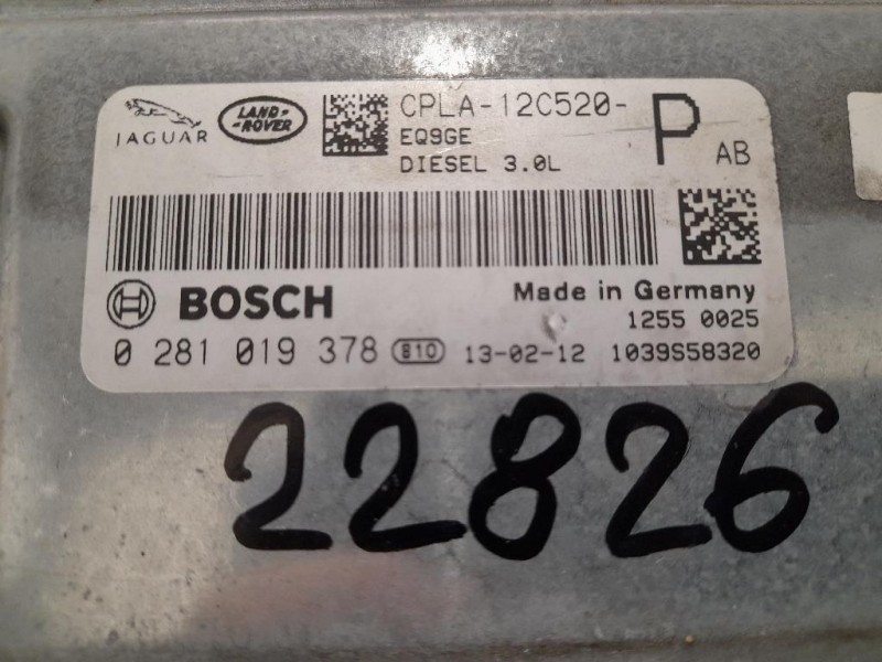 Centralina Iniezione CPLA12C520P 0281019378 Jaguar XF I 2011