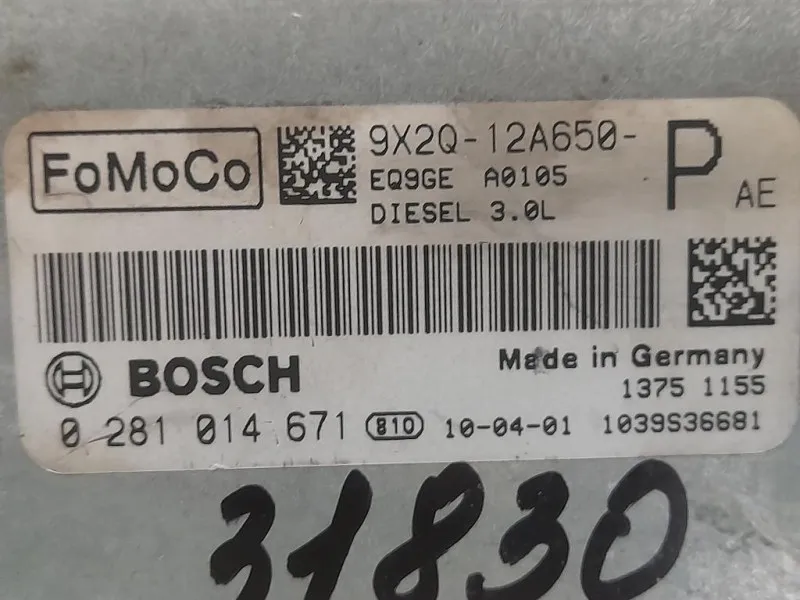Centralina Iniezione 9X2Q-12A650-PAE Jaguar XF I 2011