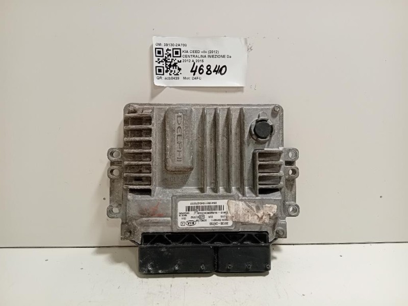 Centralina Iniezione 39130-2A700 Kia CEED II 2012