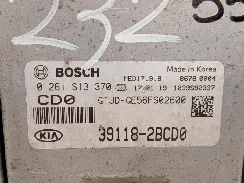 Centralina Iniezione 39118-2BCD0 Kia CEED III 2018