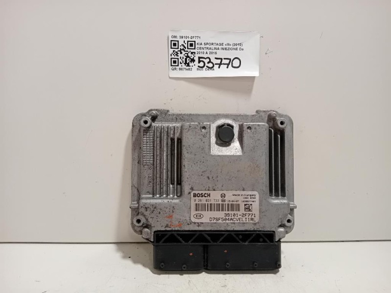 Centralina Iniezione 39101-2F771 Kia Sportage III 2010