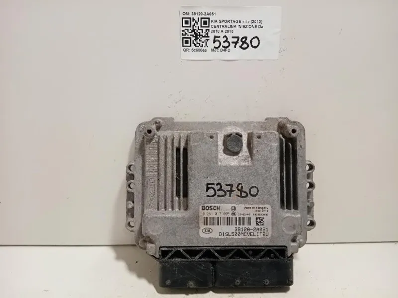 Centralina Iniezione 39120-2A051 Kia Sportage III 2010