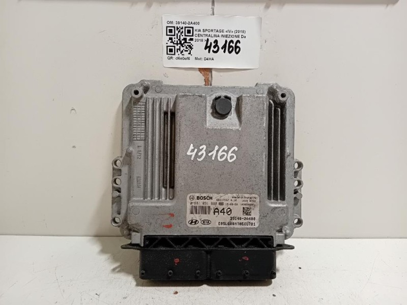 Centralina Iniezione 39140-2A400 Kia Sportage IV 2018