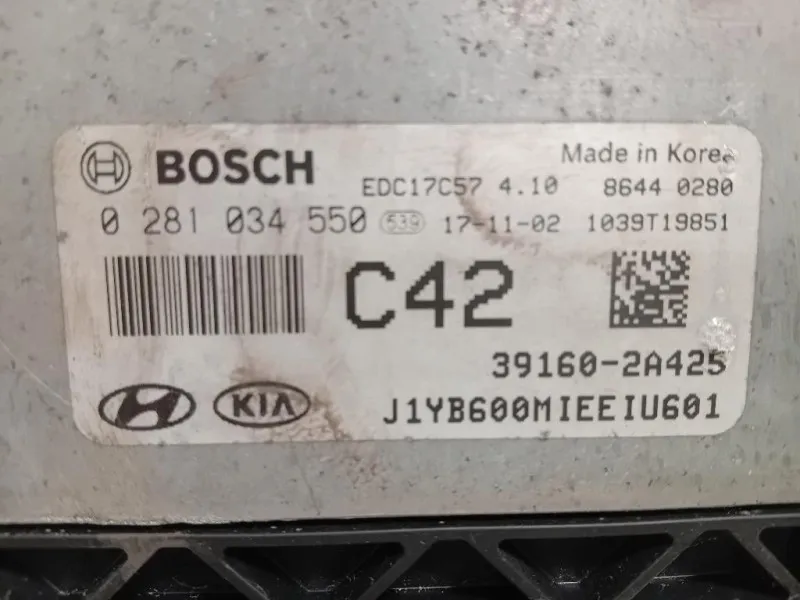 Centralina Iniezione 39160-2A425 CENTRALINA ECU Kia Stonic 2017