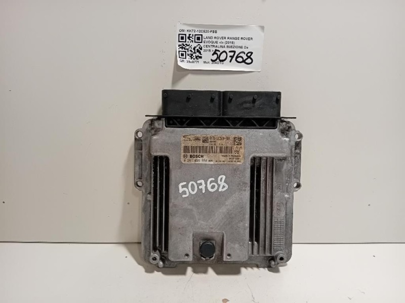 Centralina Iniezione KK72-12C520-FBB Land Rover Range Rover Evoque I 2015