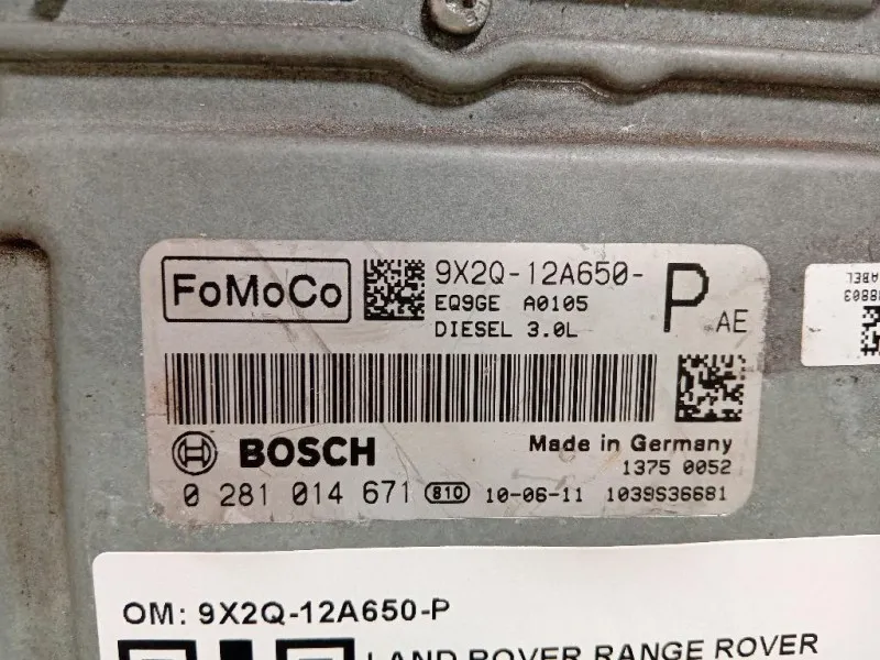 Centralina Iniezione 9X2Q-12A650-P Land Rover Range Rover Sport II 2009