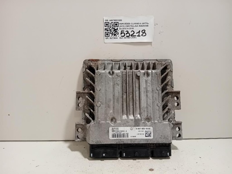 Centralina Iniezione A6079001800 Mercedes Classe A W176 2013