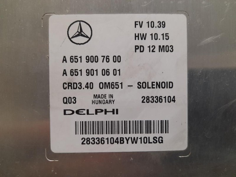 Centralina Iniezione A6519007600 A6519010601 Mercedes Classe A W176 2013