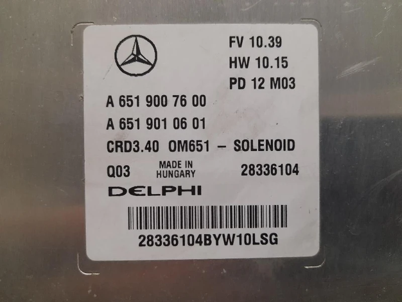 Centralina Iniezione A6519007600 A6519010601 Mercedes Classe A W176 2013