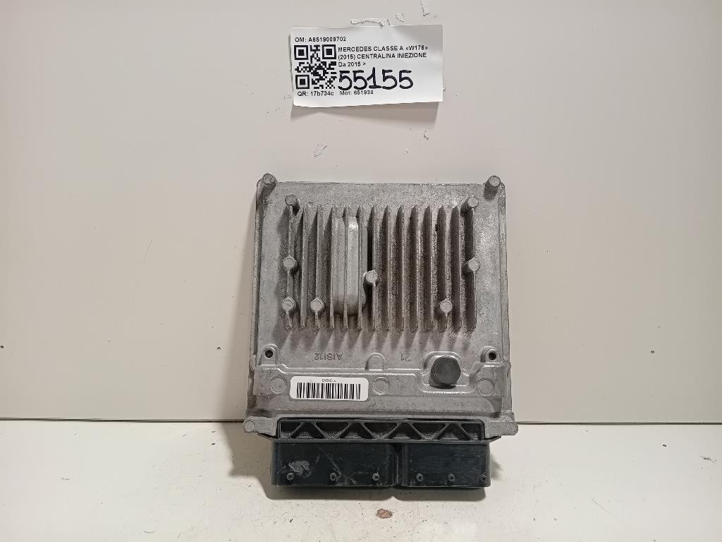 Centralina Iniezione A6519009702 Mercedes Classe A W176 2015