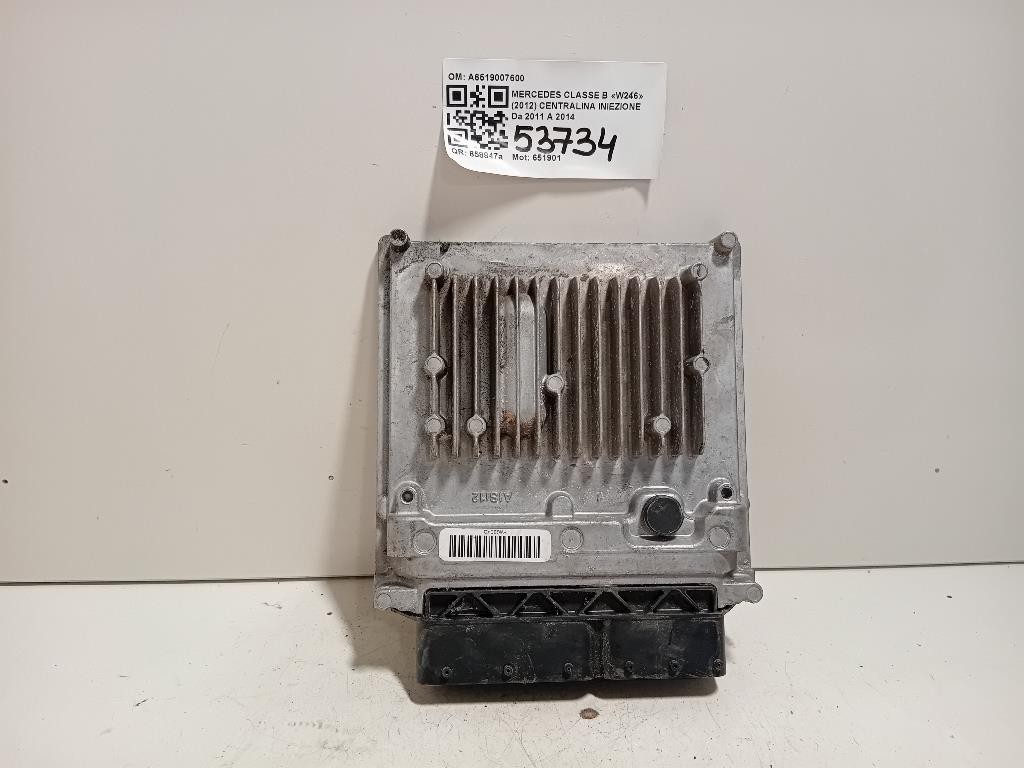 Centralina Iniezione A6519007600 Mercedes Classe B W246 2012