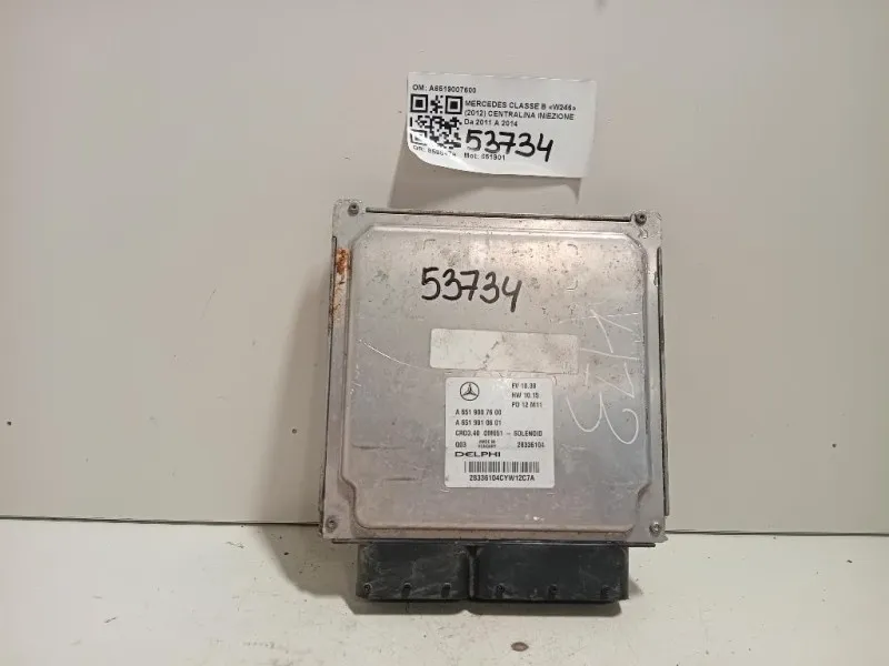 Centralina Iniezione A6519007600 Mercedes Classe B W246 2012