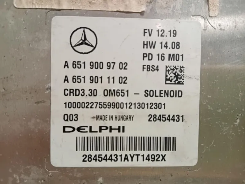 Centralina Iniezione A6519007600 Mercedes Classe B W246 2012