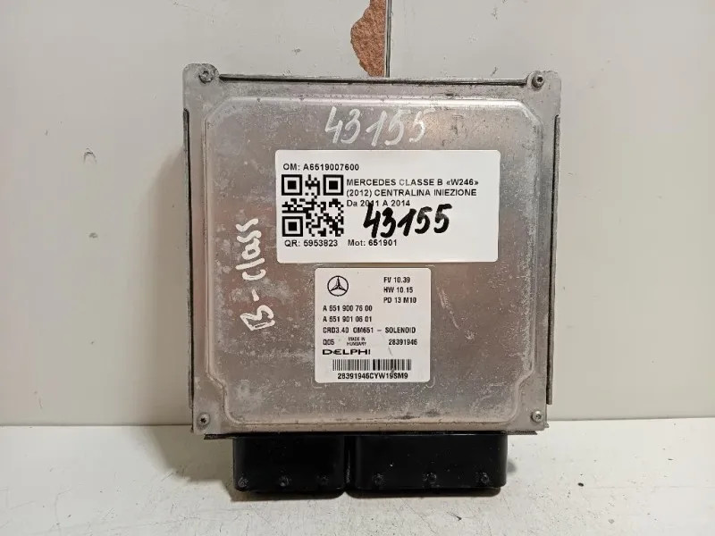 Centralina Iniezione A6519007600 Mercedes Classe B W246 2012