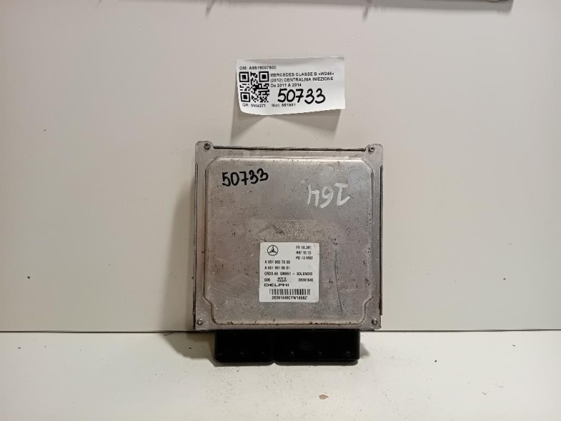 Centralina Iniezione A6519007600 Mercedes Classe B W246 2012