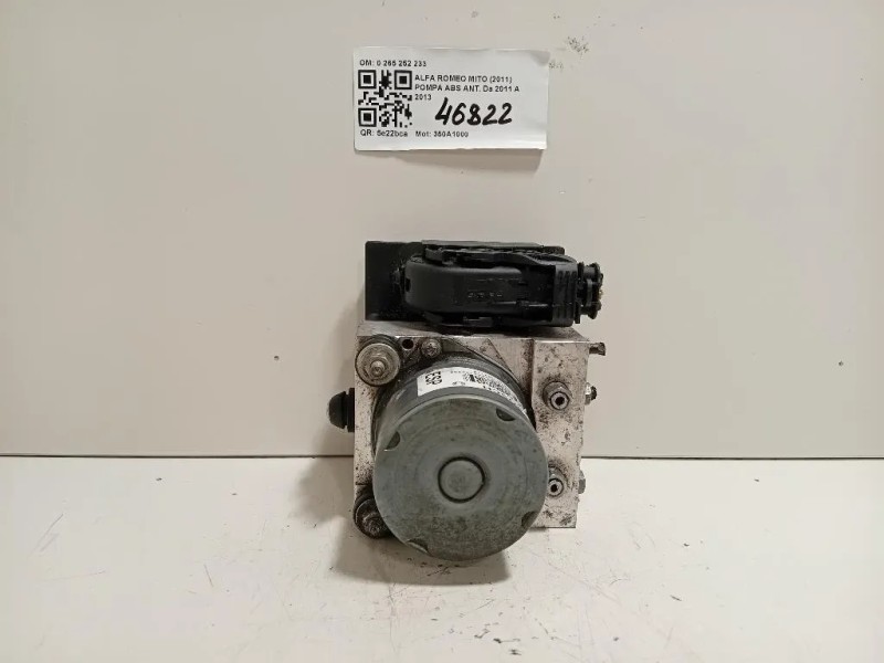 Pompa ABS ANT 0 265 252 233 0265252233 Alfa Romeo MITO 2011