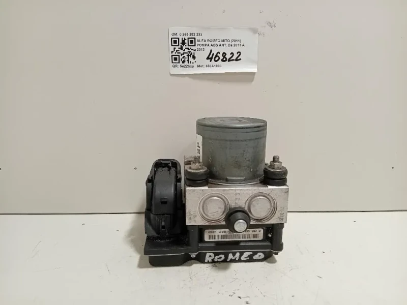 Pompa ABS ANT 0 265 252 233 0265252233 Alfa Romeo MITO 2011