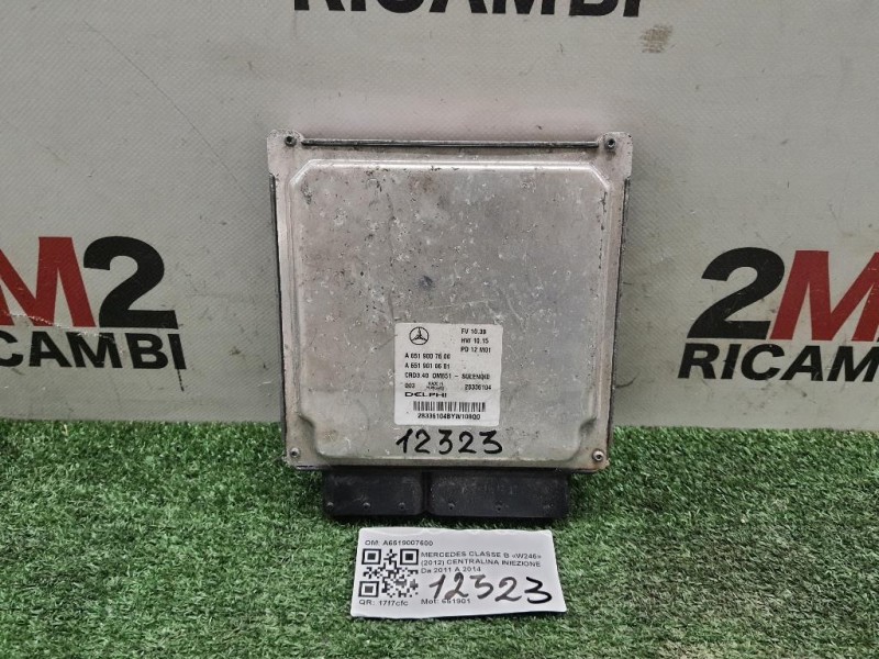 Centralina Iniezione A6519007600 Mercedes Classe B W246 2012
