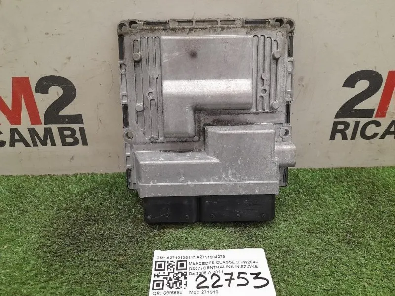Centralina Iniezione A2710105147 A2711504279 Mercedes Classe C W204 2007