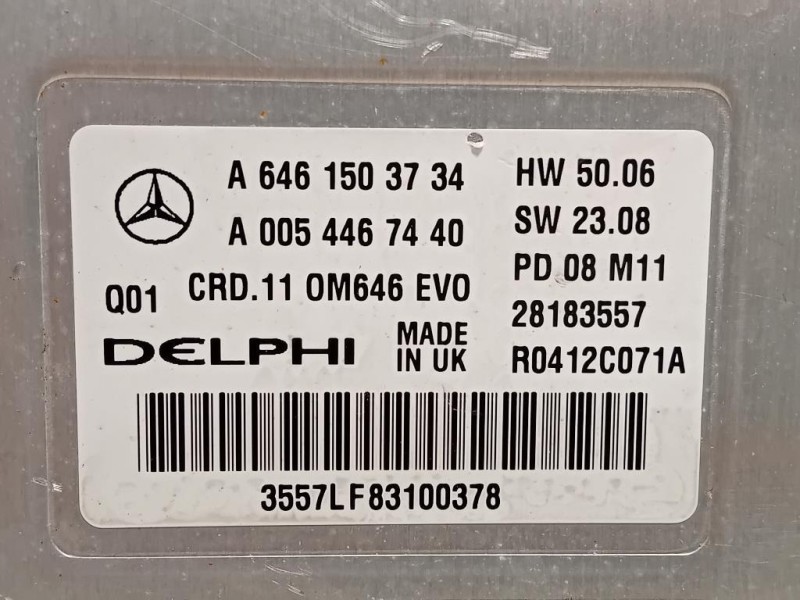 Centralina Iniezione A6461503734 Mercedes Classe C W204 2007