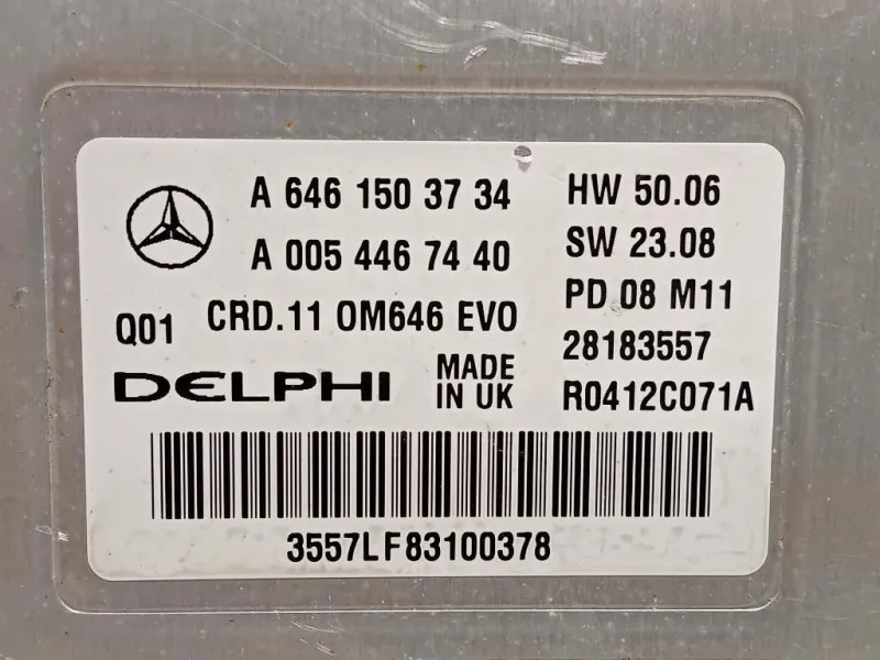 Centralina Iniezione A6461503734 Mercedes Classe C W204 2007