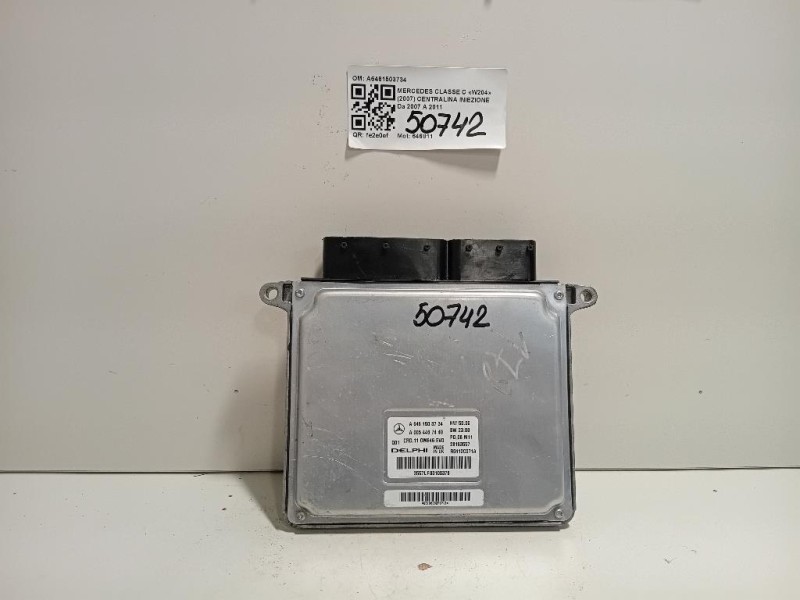Centralina Iniezione A6461503734 Mercedes Classe C W204 2007