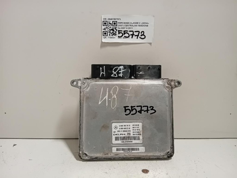 Centralina Iniezione A6461507972 Mercedes Classe C W204 2007