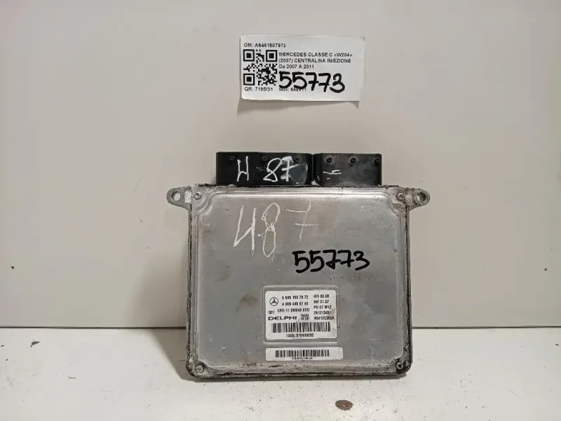 Centralina Iniezione A6461507972 Mercedes Classe C W204 2007