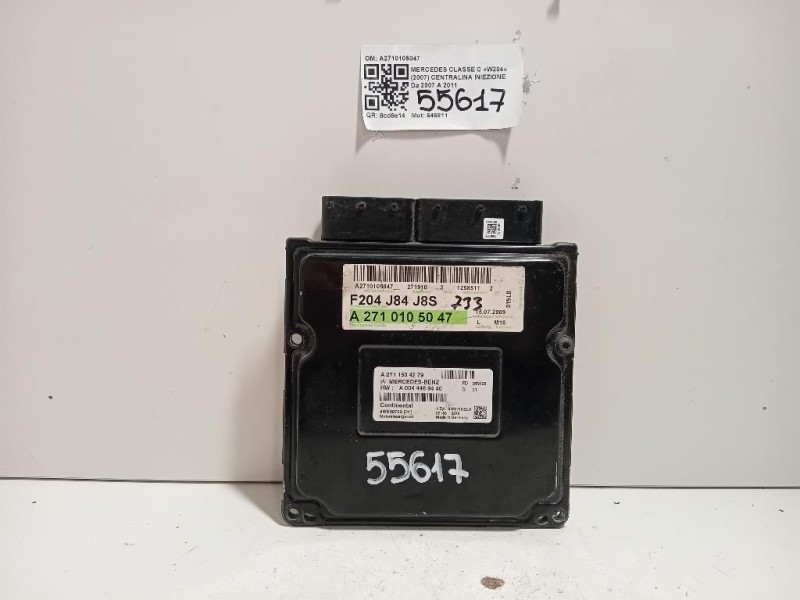 Centralina Iniezione A2710105047 Mercedes Classe C W204 2007