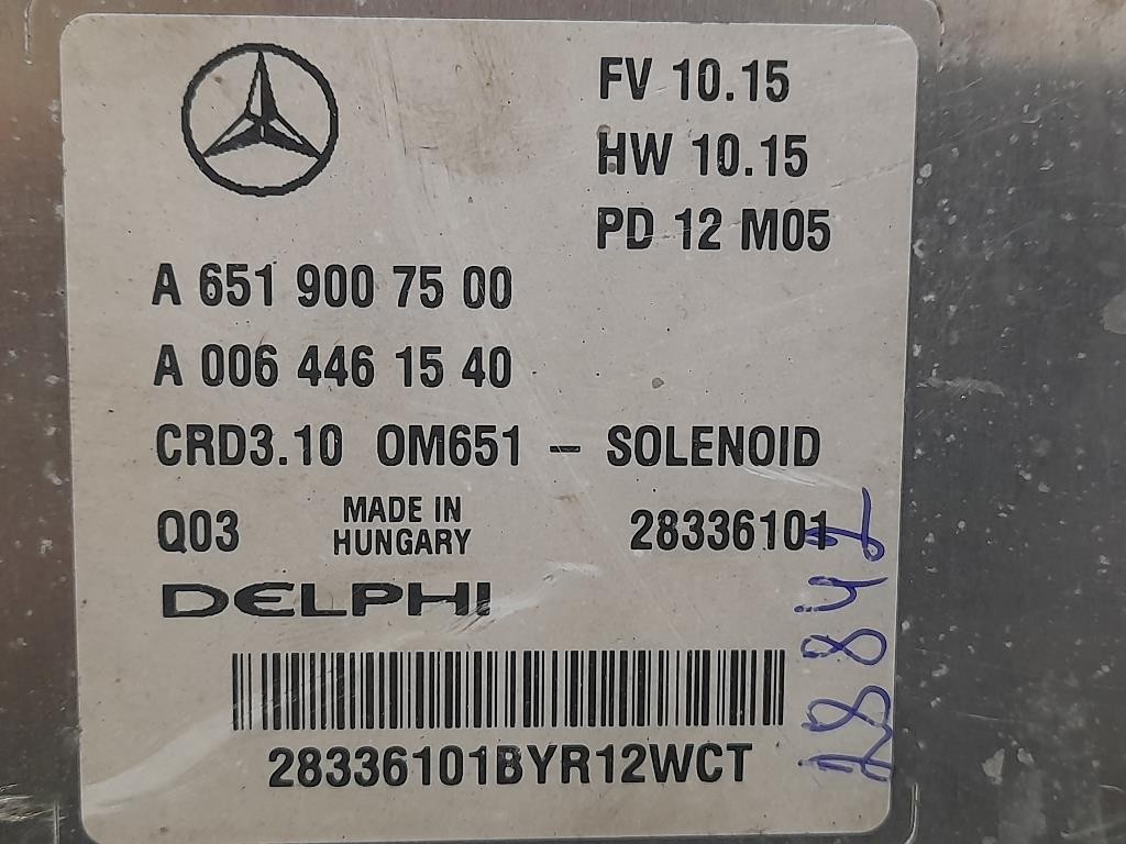 Centralina Iniezione A6519007500 Mercedes Classe E S212 SW 2009