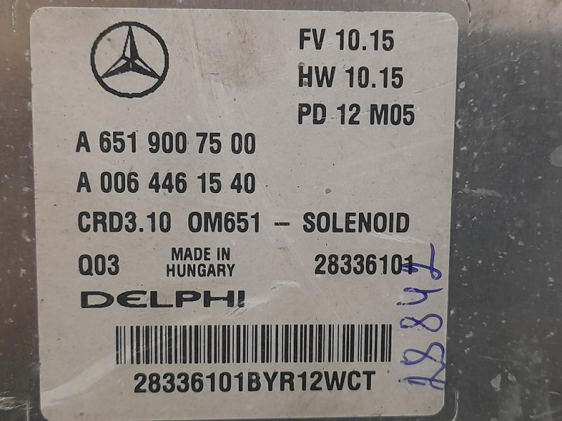 Centralina Iniezione A6519007500 Mercedes Classe E S212 SW 2009