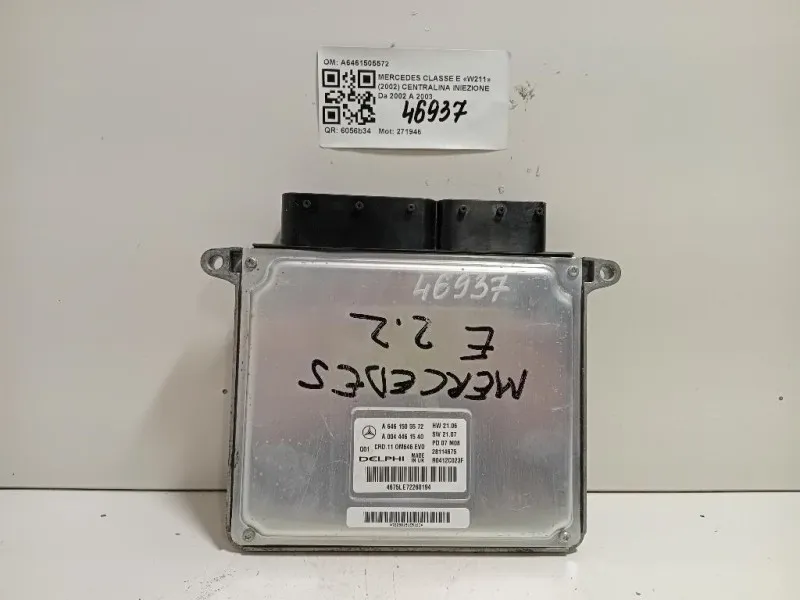 Centralina Iniezione A6461505572 A0044461540 Mercedes Classe E W211 2002