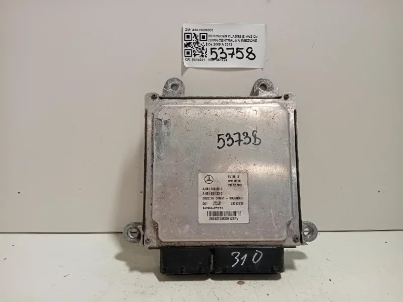 Centralina Iniezione A6519005301 Mercedes Classe E W212 2009