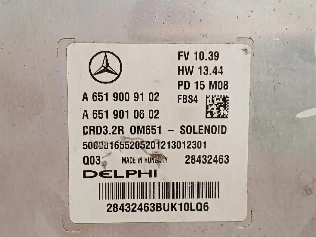 Centralina Iniezione A6519009102 Mercedes Classe E W212 2009