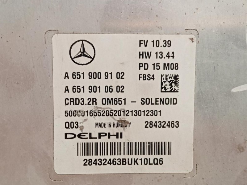 Centralina Iniezione A6519009102 Mercedes Classe E W212 2009