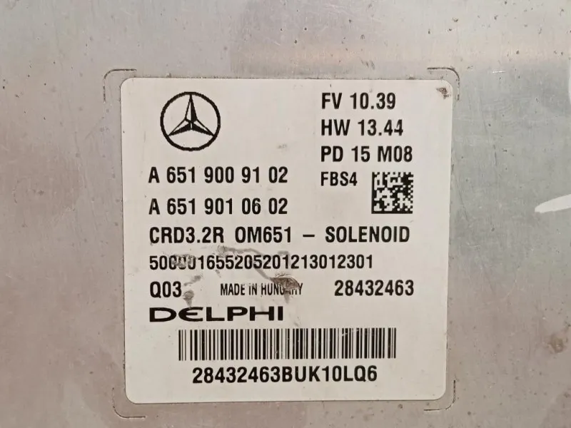 Centralina Iniezione A6519009102 Mercedes Classe E W212 2009