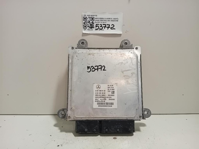 Centralina Iniezione A6519009102 Mercedes Classe E W212 2009