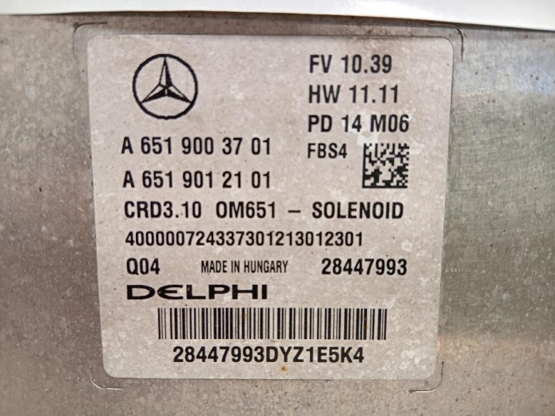 Centralina Iniezione A6519003701 Mercedes Classe E W212 2013