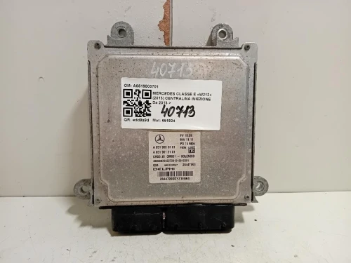 Centralina Iniezione A6519003701 Mercedes Classe E W212 2013